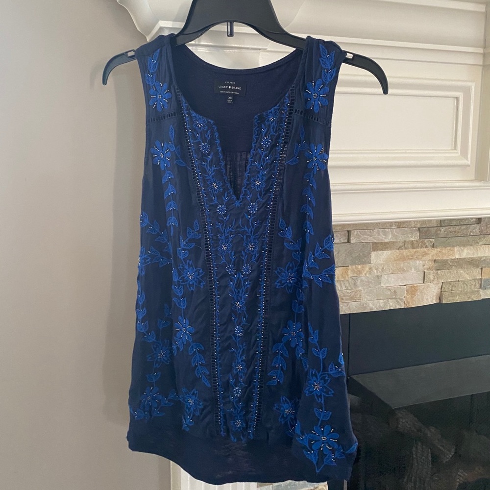 Beaded Lucky Brand Tank
